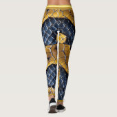 Einzigartige Muster einer lebhaften, giftigen Schl Leggings (Rückseite)