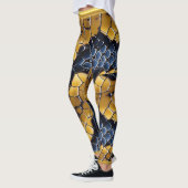 Einzigartige Muster einer lebhaften, giftigen Schl Leggings (Links)