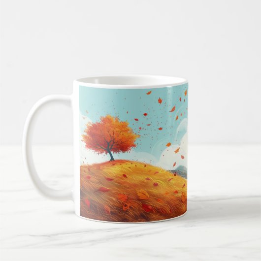 Einzigartige Muster, Herbst Kaffeetasse (Links)