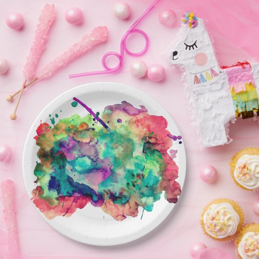 Einzigartige, mutige, bunte pappteller (Party)