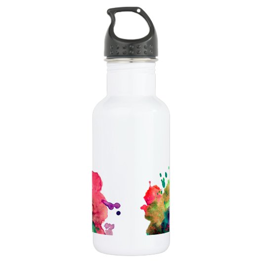 Einzigartige, mutige, bunte trinkflasche (Rückseite)