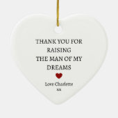 Einzigartige Mutter des Groom Geschenks, vielen Da Keramik Ornament (Hinten)