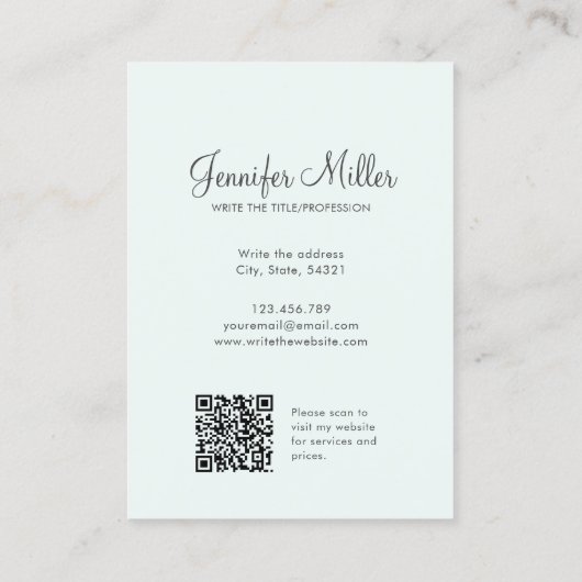 Einzigartige mythische Phoenix Bird-Rising Wasserf Visitenkarte (Rückseite)