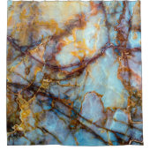 einzigartige Natursteinstruktur - Marmor, Onyx, gr Duschvorhang (Vorderseite)