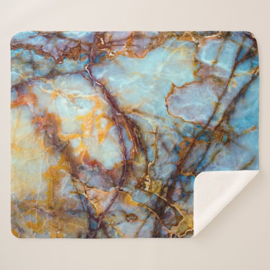 einzigartige Natursteinstruktur - Marmor, Onyx, gr Sherpadecke (Vorderseite (Horizontal))