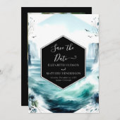 Einzigartige Nautische Hochzeit Save The Date (Vorne/Hinten)