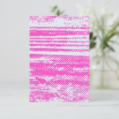 Einzigartige Neon Halftone Grunge Blank Einladungs Einladung (Stehend Vorderseite)