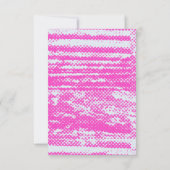 Einzigartige Neon Halftone Grunge Blank Einladungs Einladung (Rückseite)