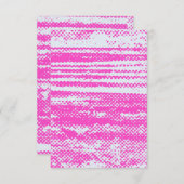 Einzigartige Neon Halftone Grunge Blank Einladungs Einladung (Vorne/Hinten)