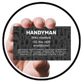Einzigartige neue Handyman-Visitenkartenvorlage Visitenkarte