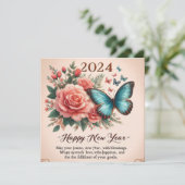 Einzigartige Neujahrskarten - für perfekte Feier Einladung (Stehend Vorderseite)