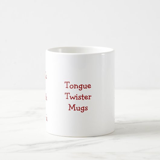 Einzigartige New Yorker Tongue Twister-Tasse Kaffeetasse (Mittel)