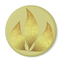 Einzigartige, niedliche, moderne, goldene Blätter