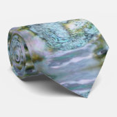 Einzigartige Ohrschnecken-Entwurfs-Blau-Krawatte Krawatte (Gerollt)