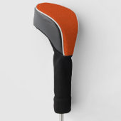 Einzigartige Orange Golf Head Cover mit Textur Det Headcover (angewinkelt)