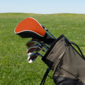 Einzigartige Orange Golf Head Cover mit Textur Det Headcover (In SItu)