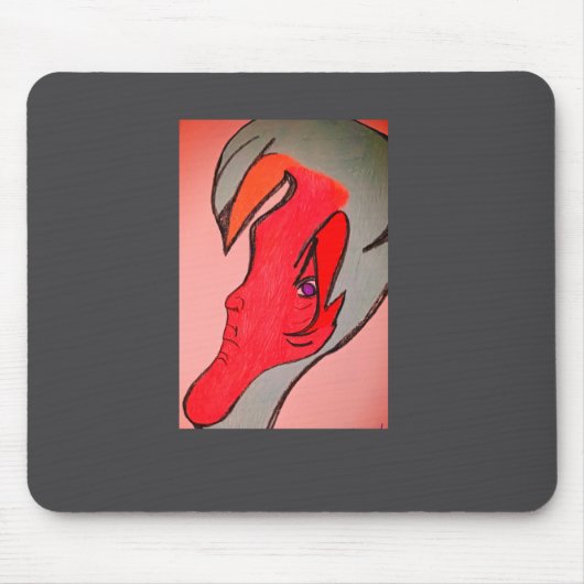 Einzigartige Original-Charakterkunst  Mousepad (Vorne)