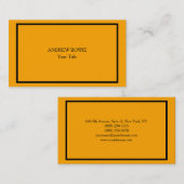 Einzigartige Original Schlichte Minimalistische Or Visitenkarte (Vorne/Hinten)