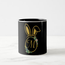 Einzigartige Ostersonnige Monogramm-Tasse