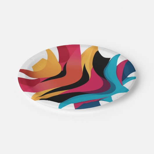 Einzigartige Paper-Teller Pappteller (Schrägansicht)