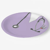 Einzigartige Papierplatte für das Nurse Party Pappteller (Schrägansicht)