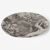 Einzigartige Papierplatte Museumskunst Pappteller (Schrägansicht)