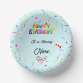 Einzigartige Papierschale für Geburtstagsparteien Pappteller (Vorderseite)