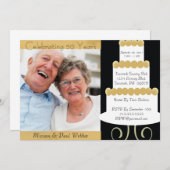 Einzigartige Party Einladung zum 50. Jubiläum mit (Vorne/Hinten)