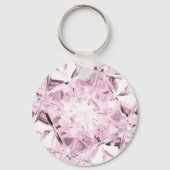 Einzigartige Pastel Lila Diamond Individuelle Name Schlüsselanhänger (Vorderseite)