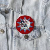 Einzigartige patriotische Briefmarken historischer Button (Beispiel)