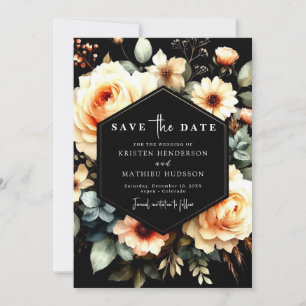 Einzigartige Peach Hochzeit Save The Date