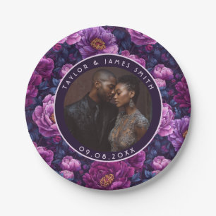Einzigartige Peonies-Teller zum Hochzeitssengern Pappteller
