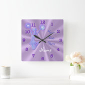 Einzigartige PERSONALISIERTE Cheerleader-Uhren mit Quadratische Wanduhr (Zuhause)