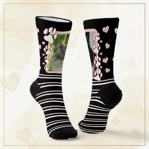 Einzigartige personalisierte Haustier-Foto-Crewsoc Socken