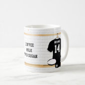 Einzigartige Personalisierte Rugby Fan-Tasse Kaffeetasse (VorderseiteRechts)