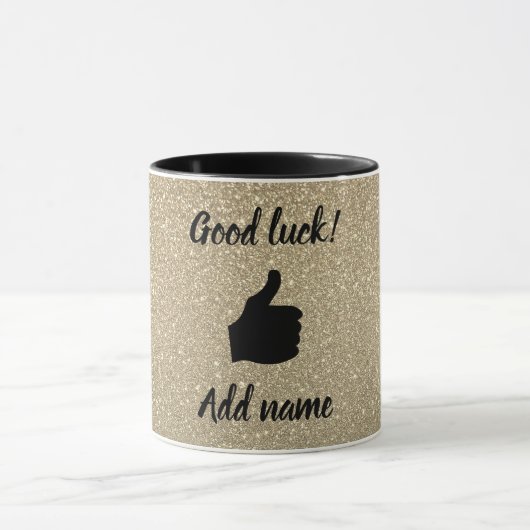 Einzigartige personalisierte viel Glück-Tasse Tasse (Zentrum)