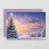 Einzigartige Personalisierte Weihnachtskarten Weiß (Vorne/Hinten)