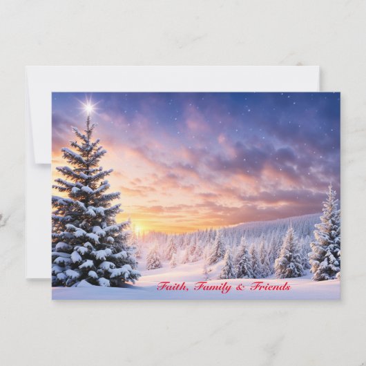 Einzigartige Personalisierte Weihnachtskarten Weiß (Vorderseite)