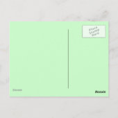 Einzigartige Pfauenpostkarte Postkarte (Rückseite)