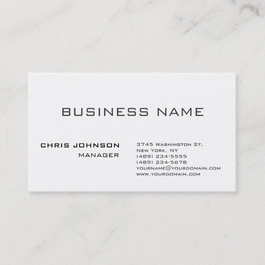 Einzigartige phantastische berufliche Design-Visit Visitenkarte (Vorderseite)