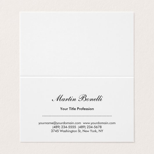 Einzigartige phantastische berufliche Design-Visit Visitenkarten (Außenseite Aufgefaltet)