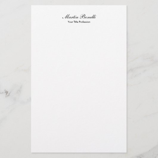 Einzigartige phantastische berufliche Designkallig Briefpapier (Vorderseite)