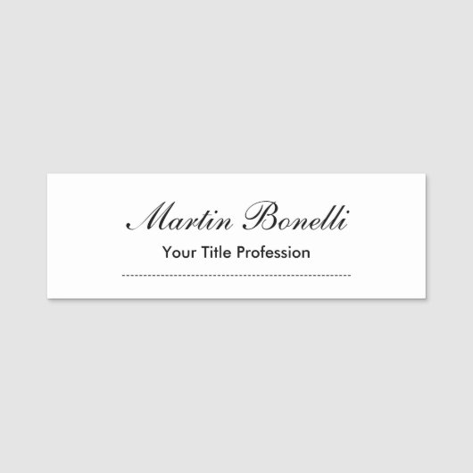 Einzigartige phantastische berufliche Designkallig Namensschild (Vorderseite)