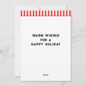 Einzigartige Pickleball Weihnachtskarten Feiertagskarte (Rückseite)