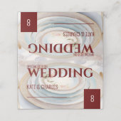 Einzigartige Platzkarte im Stil eines benutzerdefi (Außenseite Aufgefaltet)