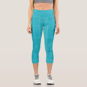 Einzigartige Premium Stylish Azure Capri Leggings (Vorderseite)