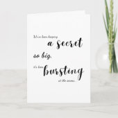 Einzigartige Puzzle-Karte - Geheime Bursting-Baby- Karte (Vorderseite)