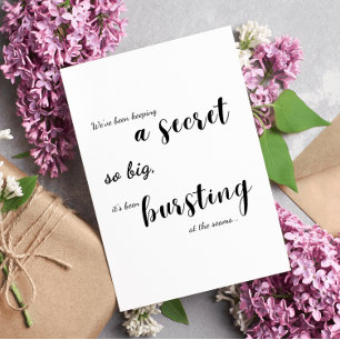 Einzigartige Puzzle-Karte - Geheime Bursting-Baby- Karte