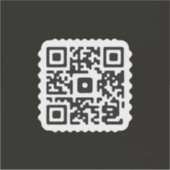 Einzigartige QR-Code-Aufkleber für Händler" Aufkleber (Vorderseite)