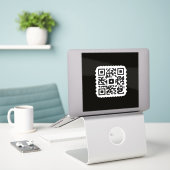 Einzigartige QR-Code-Aufkleber für Händler" Aufkleber (Laptop auf Schreibtisch)